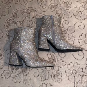 target sparkly heeled boots